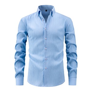 <span class=keywords><strong>Camisa</strong></span> <span class=keywords><strong>de</strong></span> Vestir a Rayas Casual <span class=keywords><strong>de</strong></span> Negocios para <span class=keywords><strong>Hombre</strong></span>, <span class=keywords><strong>Camisa</strong></span> <span class=keywords><strong>de</strong></span> Manga Larga, <span class=keywords><strong>Camisa</strong></span> <span class=keywords><strong>de</strong></span> Botones <span class=keywords><strong>de</strong></span> Color Sólido, Corte Entallado, Tops <span class=keywords><strong>de</strong></span> <span class=keywords><strong>Trabajo</strong></span> <span class=keywords><strong>de</strong></span> Oficina - Product Image 3