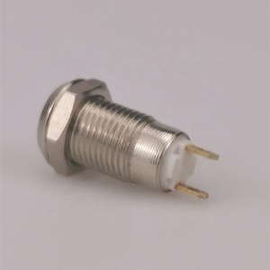 IP65 Waterproof 3A Electronic <strong>Push</strong> <strong>Button</strong> 10mm Flat Head Self-Locking Self-Resetting 1NO One <strong>Open</strong> One <strong>Closed</strong> Type Made Metal - Product Image 4