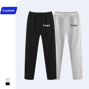 Toptan yüksek kalite Premium Essentials rahat büyük boy fransız Terry düz bacak Unisex Sweatpants