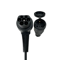 Adaptateur EV 16A Type 2 Plug to Schuko Socket Electrical Car Connector Adaptador Mennekes Type 2 - Schuko/ CE