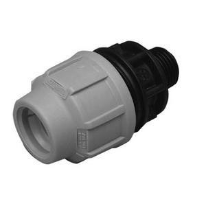 Raccord Dianflex M 3/4 X 20 mm pour tuyaux composites, destiné aux conduites en polyéthylène - Product Image 1