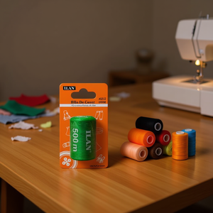 Filo da cucito Ilan 500m in poliestere colorato per macchine da cucire e cucito a mano - Product Image 3