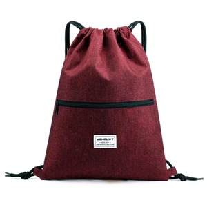 Polyester <b>Waterproof</b> <b>Drawstring</b> Backpack <b>Bag</b> Gym <b>Drawstring</b> <b>Bag</b> for Men Women - Product Image 2