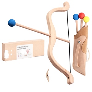 Ensemble de cibles de tir à l'<span class=keywords><strong>arc</strong></span> avec <span class=keywords><strong>arc</strong></span> et flèche en bois pour bébé Casse-tête d'entraînement de coordination œil-main pour 2 à 4 ans certifié EN71 - Product Image 1