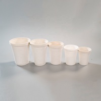Gobelet à café jetable biodégradable en amidon de maïs, personnalisable en gros pour la vente à emporter