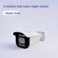 Caméras de surveillance de vision nocturne 2560p en gros, 4 millions de pixels, avec alarme push, alimentation PoE, caméras bullet intérieures/extérieures avec prise audio