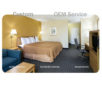 Solution OEM directe d'usine tout-en-un, mobilier de chambre d'hôtel 4-5 étoiles moderne, haut de gamme, écologique, en HPL mélaminé