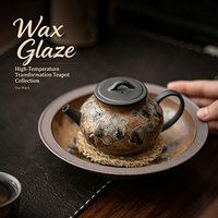 Service à thé Gaiwan en céramique artisanale de style chinois, écologique, avec effet de four, pour le thé Kung Fu, coffret cadeau pour usage professionnel et domestique