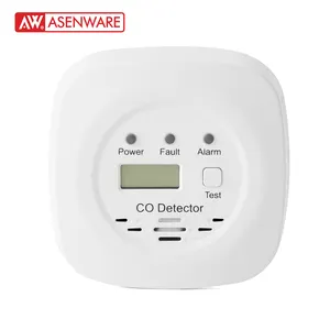 3V pil bağımsız karbon monoksit alarmı CO Alarm dedektörü için ev mutfak odası