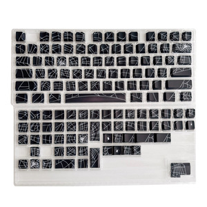 Keycaps en PBT translucides à sublimation thermique gravées sur le côté, motif toile d'araignée - Product Image 5