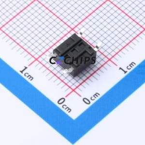 TP10722645 Tactile Switch SMD,6x6mm Switch Single Pole Single Throw Round Button 2.6N Vertical Mount - Product Image 2
