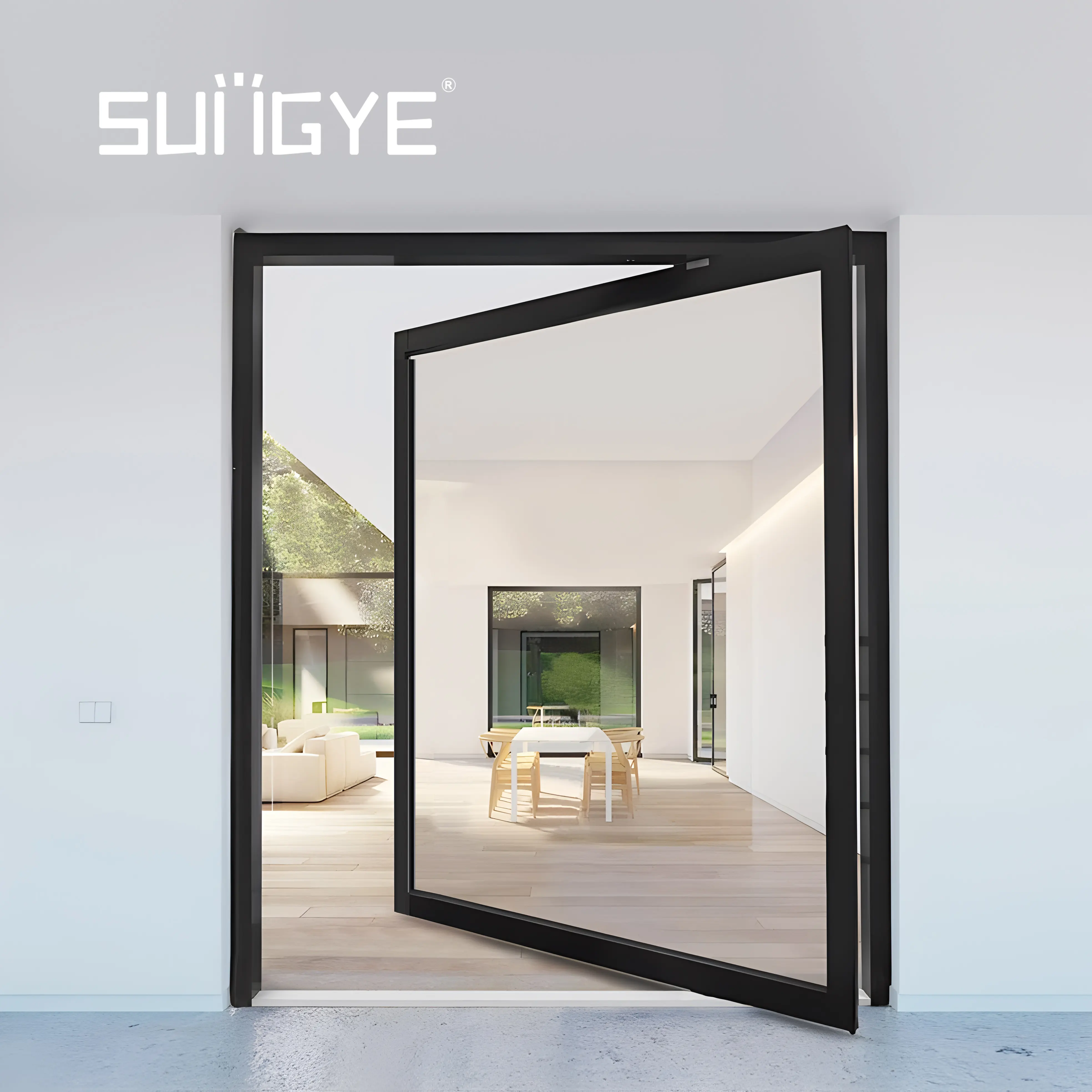 entrada pivote de metal residencial aluminio estilo americano fibra de vidrio frontal PUERTAS DE METAL de vidrio para casas