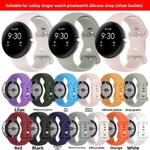Bracelet en silicone avec boucle à nœud pour Google Watch Pixel Watch4/3/2/1, accessoires pour montres intelligentes Google Watch4, 41 45 mm - Product Image 4