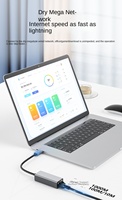 Adaptador Gigabit Ethernet Tipo C, Tarjeta de Red USB 3.0 a RJ45 Lan 10/100/1000 Mbps Externa para Accesorios de Computadora Windows