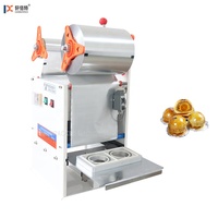 Machine de scellage de gobelets en plastique pour yaourt à pression manuelle KIS-180 / Machine de scellage pour gobelets à lait