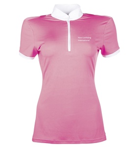Rider show shirt equestrian wear ladies horse rider show shirt custom OEM competition shirt Women horse riding am554 - Product Image 1