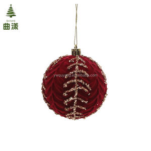 Xmas Tree Bulbs Tree Velvet <strong>Christmas</strong> Balls <strong>Bulk</strong> Flocked <strong>Christmas</strong> Tree Ball <strong>Ornaments</strong> Velvet <strong>Christmas</strong> Ball <strong>Ornaments</strong> - Product Image 2