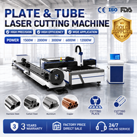 Machine de découpe laser à tube et plaque 1500W-12000W, prix usine, machine de découpe laser double usage pour plaque et tube métalliques