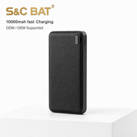 Batterie externe 10000 mAh à charge rapide 10W, finition mate élégante avec LED, pour usage quotidien et voyage, commande en gros