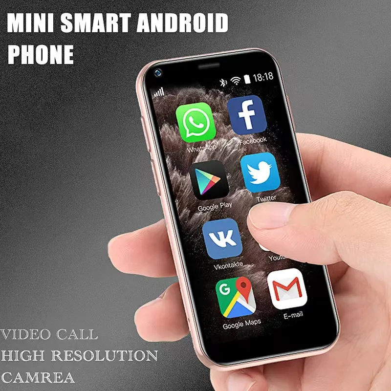 Android desbloqueado teléfono inteligente ventana celular y cámara UV enchufe teléfono anillo de dedo