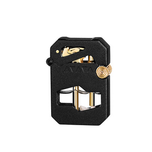 Encendedor de Queroseno Transparente Recargable, Resistente al Viento, Cuerpo de Aleación, Diseño Mecánico, Para Hombres, Uso en Viajes - Product Image 5