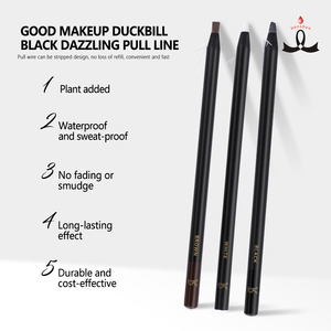 Wenshen Hot Deals Duckbill madera Etiqueta Privada ceja mapeo pluma Pmu cosmético microblading lápiz de cejas - Product Image 4