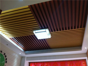 Plafond en bois personnalisé avec placage en aluminium pour la décoration architecturale - Product Image 5
