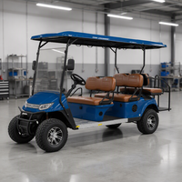 Voiture de golf électrique 6 places à batterie lithium longue portée, buggy de golf de haute qualité 60V 72V 50-70km/h 90km, véhicule utilitaire