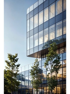Los muros cortina estéticos son adecuados <span class=keywords><strong>para</strong></span> los muros cortina de áreas residenciales, distritos comerciales y edificios de oficinas - Product Image 5