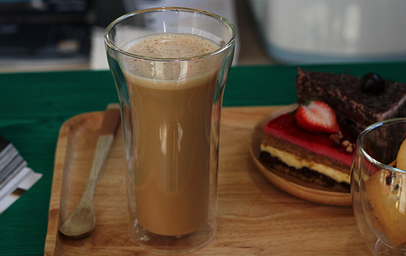 hot sales Eco-friendly double wall glass cup with high borosilicate glass Double Wall