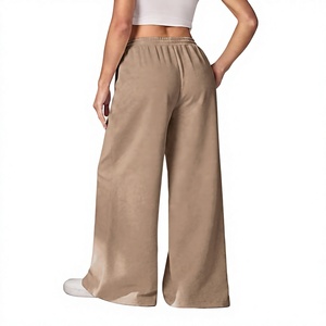 Pantalon de survêtement ample pour femme, taille haute, jambe large, décontracté, coupe ample, pour la gym et l'entraînement, en promotion - Product Image 2