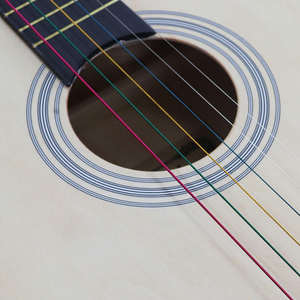 Guitarra acústica de madera de tilo <span class=keywords><strong>para</strong></span> principiantes, instrumento de 38 pulgadas de alta calidad, personalizado - Product Image 6