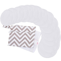 Coussinets d'allaitement ronds réutilisables en bambou coussinets d'allaitement lavables écologiques ronds imperméables coussinets de soutien-gorge de maternité personnalisés