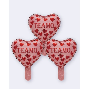 3 Globos de aluminio de 10 pulgadas 'I Love You' 24,5x30,5 cm para decoraciones de San Valentín - Product Image 1