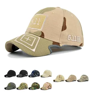 Vielseitige Sun shade Camouflage Baseball Cap Gebogene Krempe 511 Stickerei 6 Panel Hochwertige Snapback Cap