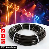 WITOP 360 Tube néon flexible en silicone noir programmable IP65 D22 pour scène DJ, bar, boîte de nuit