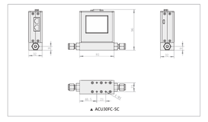 Vente directe d'usine - Débitmètre de gaz 2SCCM~300SLM - Contrôleur de débit massique pour instruments analytiques - Product Image 2