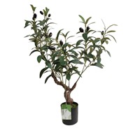 Plantes en pot en plastique de 90 cm, 120 cm, 150 cm, 180 cm, 210 cm, 240 cm, faux olivier tropical d'intérieur, écologique, artificiel