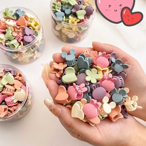 Lot de 50 pinces à cheveux mignonnes pour bébés filles, motifs lapin/cœur, mini-pinces à fleurs pour filles - Product Image 3