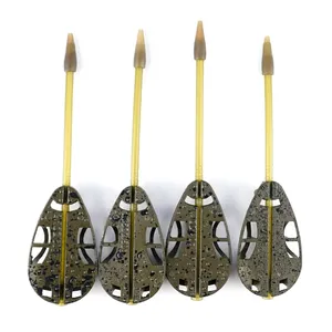 Ensemble de mangeoires pour la pêche à la <span class=keywords><strong>carpe</strong></span> Hirisi - Moule à cage à appâts 30g/40g/50g/60g avec panier, accessoires de pêche F116 - Product Image 5