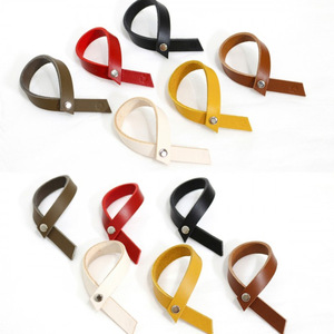 Llavero minimalista estilo coreano, colgante de cuero PU, llavero creativo para bolso, amuleto para bolso, pequeño regalo. - Product Image 5
