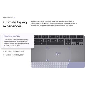 Chromebook Plus Cx34 al por Mayor, Pantalla Táctil FHD de 14.0 Pulgadas, Intel I3, 8 GB de RAM, 128 GB de SSD, Portátil para Estudiantes - Product Image 4