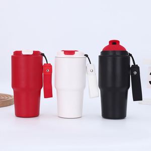 Taza de Viaje Moderna de 600ml-1L con Diseño Personalizado, Logotipo Personalizado, Taza de Café de Acero Inoxidable con Aislamiento al Vacío, Mantiene la Temperatura de 6 a 12 Horas - Product Image 3