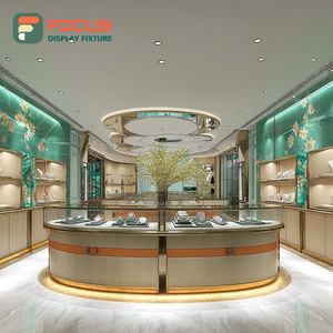 Système de présentation de bijoux de luxe, vitrine en verre pour magasin commercial, surface polie - Product Image 5