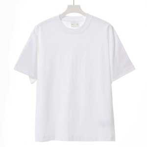 เสื้อยืดแขนสั้นคอตตอนแท้ 280 กรัม ดีไซน์ใหญ่ ทรงหลวม แบรนด์แฟชั่นผู้ชาย สีขาวล้วน ขายส่ง - Product Image 5