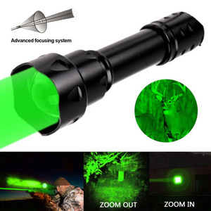 Multifunctional Aluminum Alloy <b>LED</b> <b>Flashlight</b>, Outdoor High Bright Light, Retractable Zoom, Red Green White Light - Product Image 3