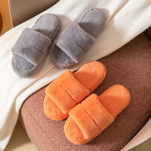 Mode peluche bout ouvert fond plat décontracté été doux chaud fourrure <span class=keywords><strong>poilue</strong></span> pour les femmes - Product Image 6