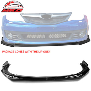 Alerón delantero IKON para Impreza WRX STI 08-10, labio de parachoques, color negro brillante, PP, piezas de automóvil, accesorios automotrices - Product Image 1