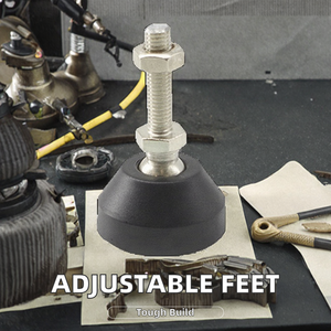 <span class=keywords><strong>Pieds</strong></span> de nivellement rotatifs réglables en métal robuste pour machines industrielles, armoires, meubles et ateliers - Product Image 3