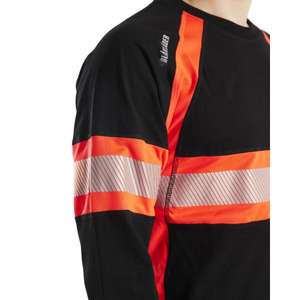 BLAKLADER-Camiseta de manga larga 351010309955M Hi-Vis Negro/Rojo-EAN 7330509799420 ROPA DE TRABAJO DE LA HI-VIS - Product Image 4